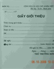 Giấy giới thiệu của cơ quan